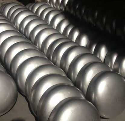 Customizable Heat Resistance Stainless Steel Cold Pressed Dished Heads About 10% Reduction Ratio