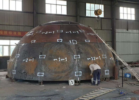 Customized Hemispherical Tank Heads Titanium Alloy Gr7 Gr12 For Pressure Vessel