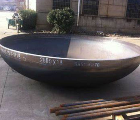 OEM / ODM Carbon Steel Dished Heads For Pressure Vessel Cap Butterfly Head